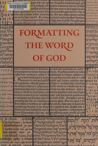 Cover for Formatting the word of God