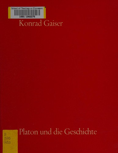 Cover for Platon und die Geschichte