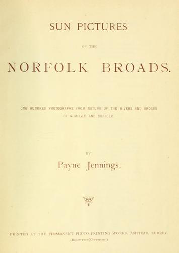 Cover for Sun pictures of the Norfolk Broads.