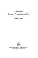 Cover for Handbook of geriatric psychopharmacology