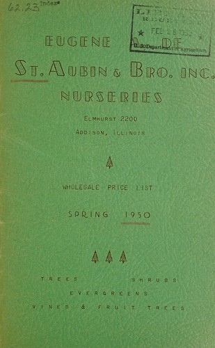 Cover for Wholesale price list, spring 1950