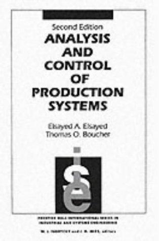 Cover for Analysis and Control of Production Systems, Second Edition