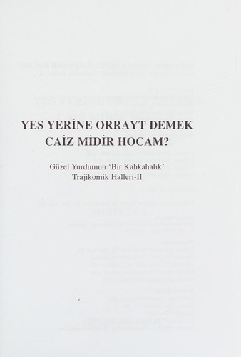 Cover for Yes yerine orrayt demek caiz midir hocam?