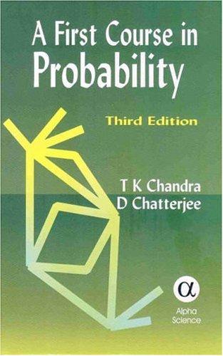 Cover for A First Course in Probability