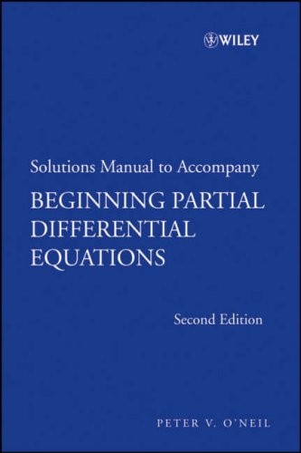 Cover for Beginning Partial Differential Equations, Solutions Manual