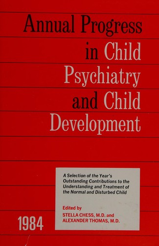 Cover for 1984 Annual Progress In Child Psychiatry