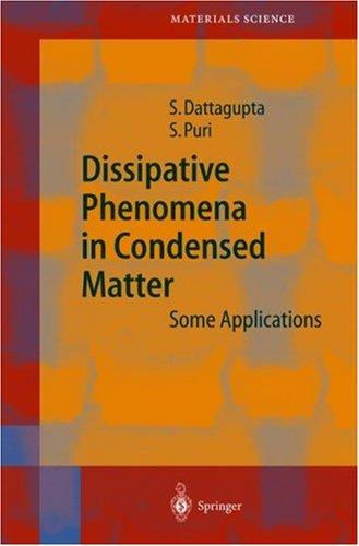 Cover for Dissipative Phenomena in Condensed Matter