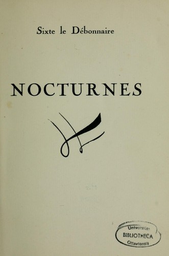 Cover for Nocturnes