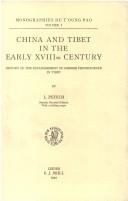 Cover for China and Tibet in the Early Xviiith Century