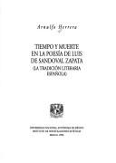 Cover for la muerte de zapata Tiempo y muerte en la poesía de Luis de Sandoval Zapata