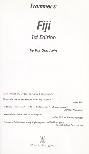 Cover for Frommer's Fiji