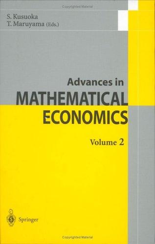 Cover for Advances in Mathematical Economics / Volume 2 (Advances in Mathematical Economics)