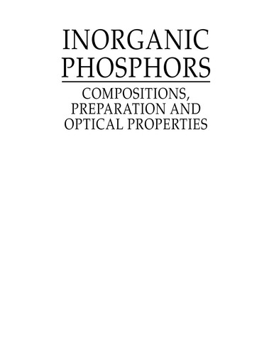 Cover for Inorganic phosphors