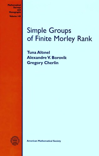 Cover for Simple groups of finite Morley rank
