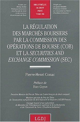 Cover for La régulation des marchés boursiers par la COB et la SEC