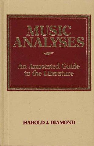 Cover for Music analyses