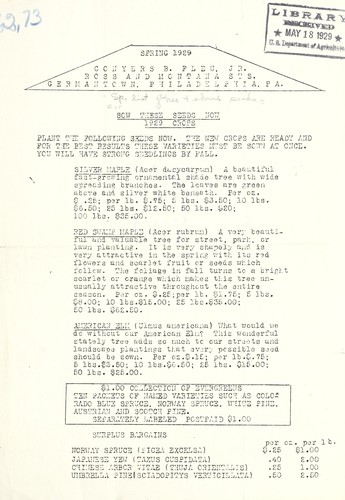 Cover for Spring 1929