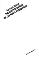 Cover for The capitalization of cultural production