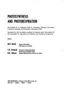 Cover for Photosynthesis and photorespiration; proceedings of a conference held at Australian National University, Canberra, Australia, 23 November--5 December, 1970.