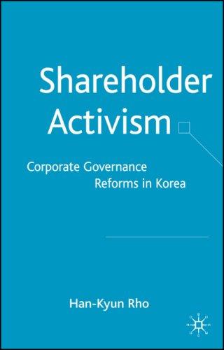 Cover for Shareholder Activism