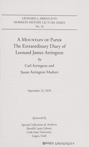 Cover for Mountain of Paper