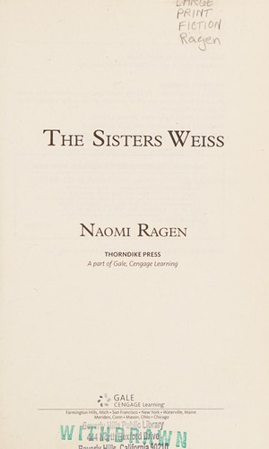 Cover for The sisters Weiss
