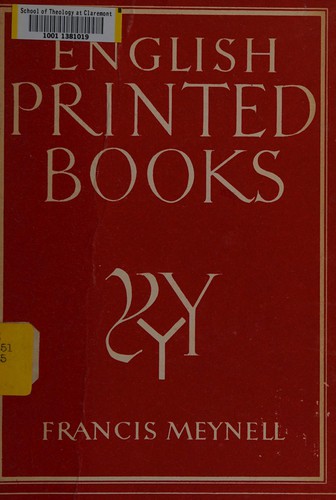 Cover for English printed books