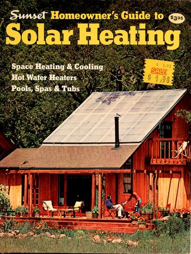 Cover for Sunset homeowner's guide to solar heating