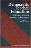 Cover for Democratic teacher education