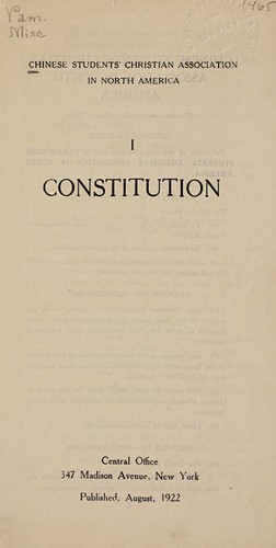 Cover for Constitution