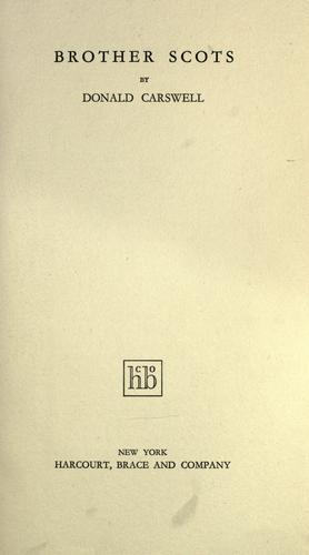 Cover for Brother Scots
