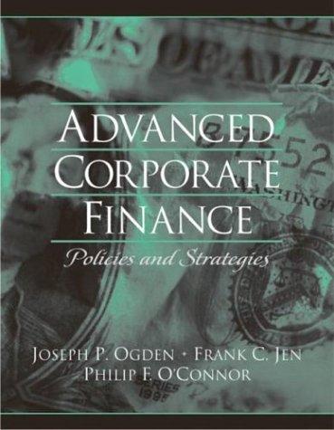 Cover for Advanced Corporate Finance