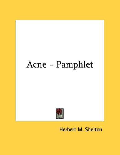 Cover for Acne - Pamphlet