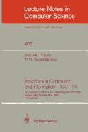 Cover for Advances in Computing and Information: Icci 90 