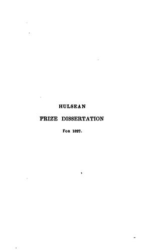 Cover for On the dispute between Paul and Barnabas. A prize essay publ. in compliance with the will of J ...