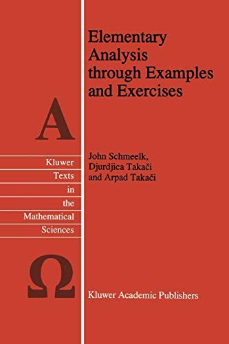 Cover for Elementary Analysis through Examples and Exercises
