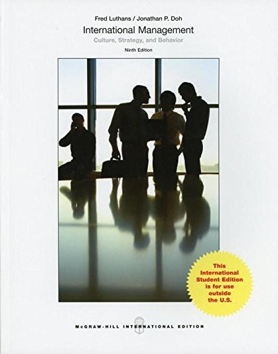 Cover for International Management