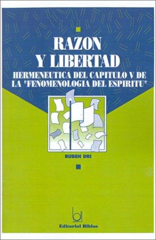 Cover for Razón y libertad
