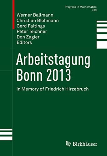 Cover for Arbeitstagung Bonn 2013