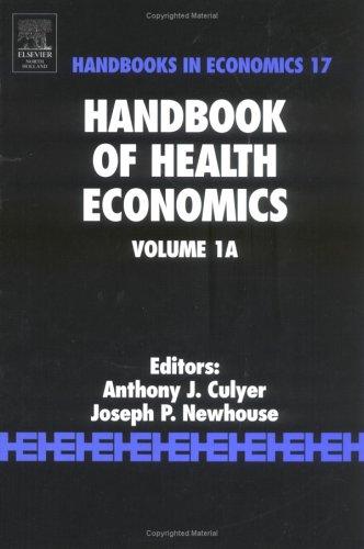 Cover for Handbook of Health Economics 