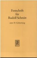Cover for Festschrift für Rudolf Schmitt zum 70. Geburtstag