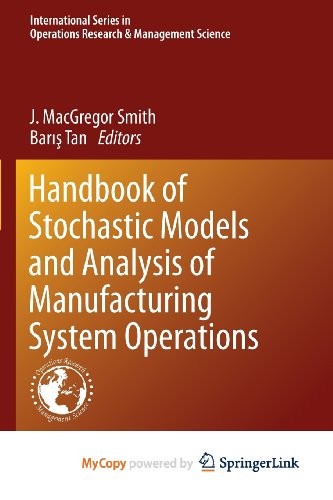 Cover for Handbook of Stochastic Models and Analysis of Manufacturing System Operations