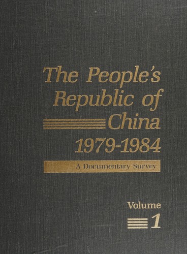 Cover for The People's Republic of China, 1979-1984