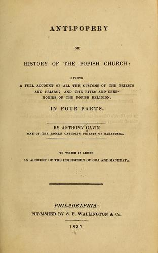 Cover for Anti-popery