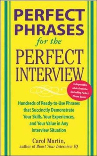 Cover for Perfect Phrases for the Perfect Interview