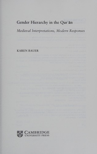 Cover for Gender hierarchy in the Qurʼān