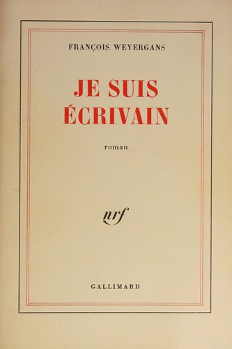 Cover for Je suis écrivain