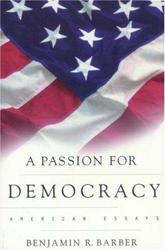 Cover for A passion for democracy