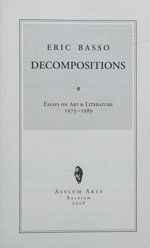 Cover for Decompositions
