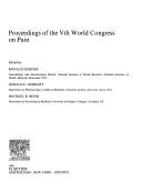 Cover for Proceedings of the 5th World Congress on Pain (Pain Research and Clinical Management Series, No 3)